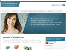 Tablet Screenshot of dentalantioxidants.com